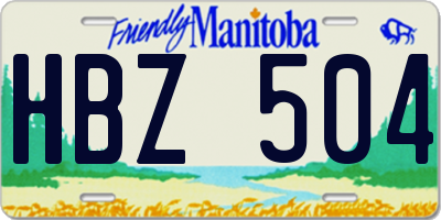 MB license plate HBZ504