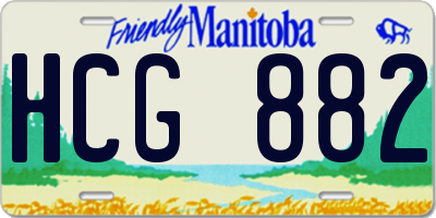 MB license plate HCG882