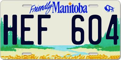 MB license plate HEF604