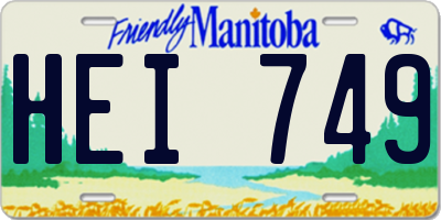 MB license plate HEI749