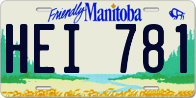 MB license plate HEI781