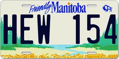 MB license plate HEW154