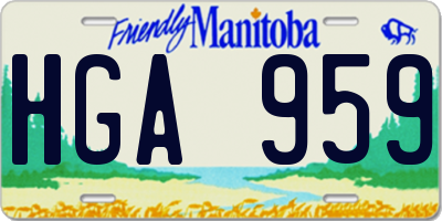 MB license plate HGA959