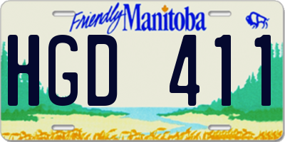 MB license plate HGD411