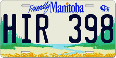 MB license plate HIR398