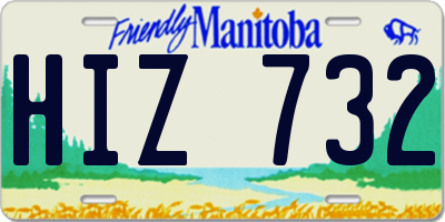 MB license plate HIZ732