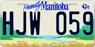MB license plate HJW059