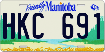 MB license plate HKC691