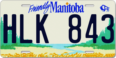 MB license plate HLK843
