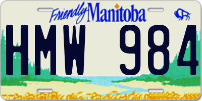 MB license plate HMW984