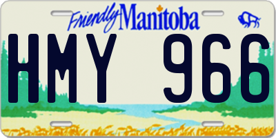 MB license plate HMY966