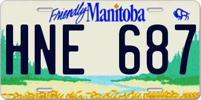 MB license plate HNE687