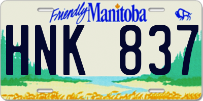 MB license plate HNK837