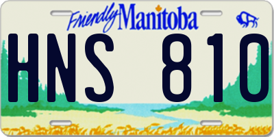 MB license plate HNS810