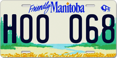 MB license plate HOO068