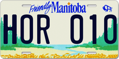 MB license plate HOR010