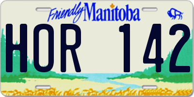 MB license plate HOR142