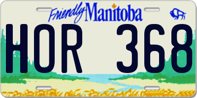 MB license plate HOR368