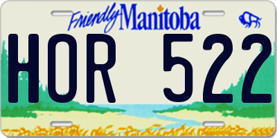 MB license plate HOR522