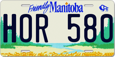 MB license plate HOR580