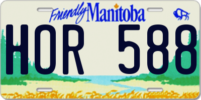 MB license plate HOR588