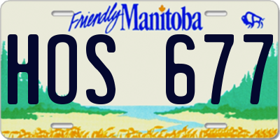MB license plate HOS677
