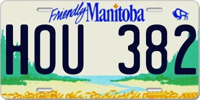 MB license plate HOU382