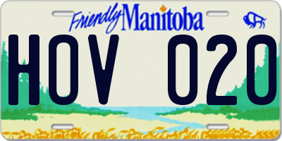 MB license plate HOV020