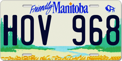 MB license plate HOV968