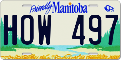 MB license plate HOW497