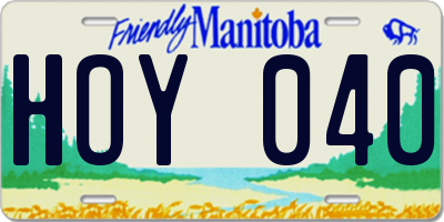 MB license plate HOY040