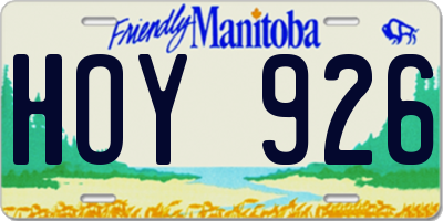 MB license plate HOY926