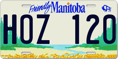 MB license plate HOZ120