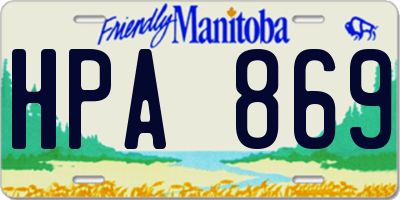 MB license plate HPA869