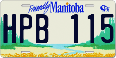 MB license plate HPB115