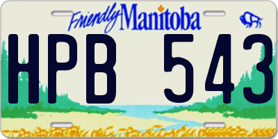MB license plate HPB543