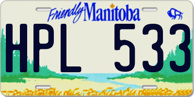 MB license plate HPL533