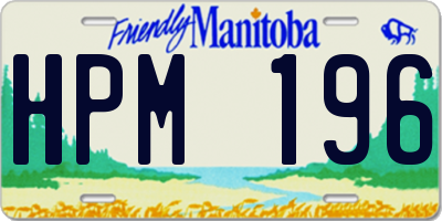 MB license plate HPM196