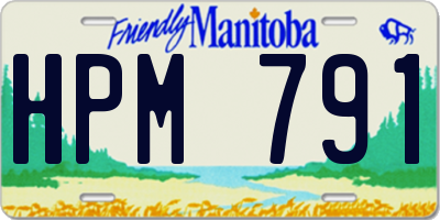 MB license plate HPM791
