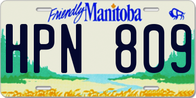 MB license plate HPN809