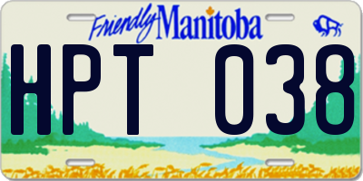 MB license plate HPT038