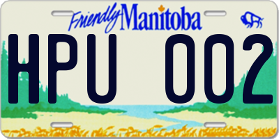 MB license plate HPU002