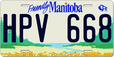 MB license plate HPV668