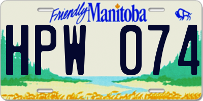 MB license plate HPW074