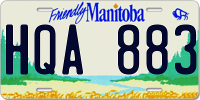 MB license plate HQA883