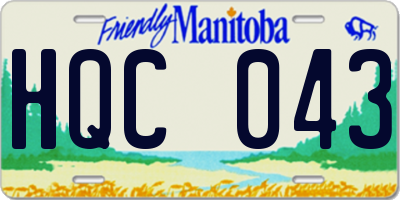 MB license plate HQC043