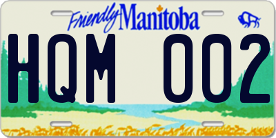 MB license plate HQM002