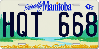 MB license plate HQT668
