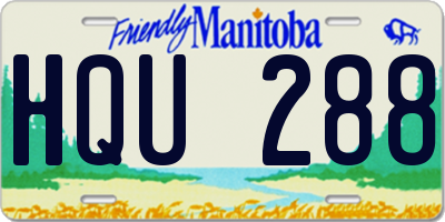 MB license plate HQU288