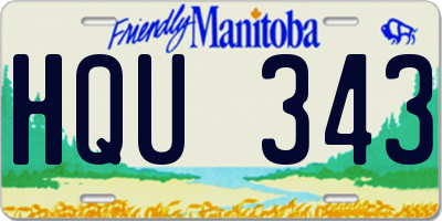 MB license plate HQU343